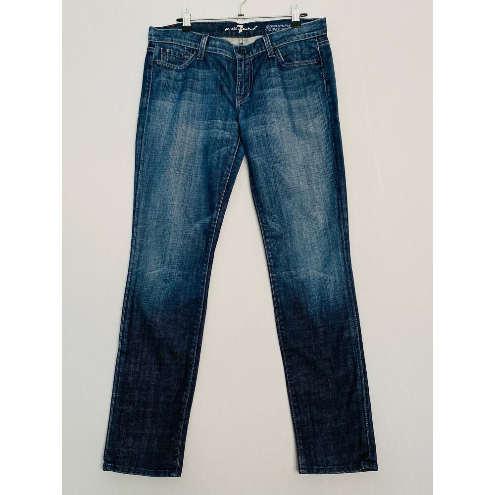 💎7 For All Mandkind Gwenevere Jeans Womens 28 Medium Wash Super Skinny